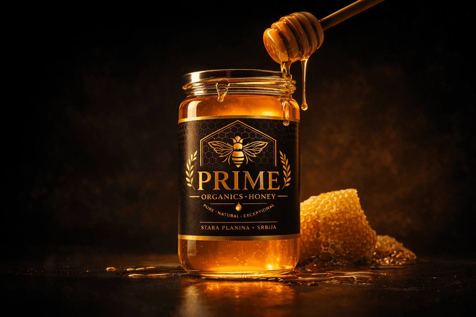 Organski livadski med 500g